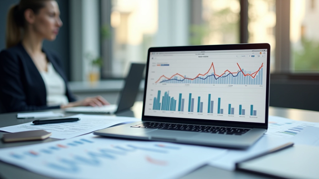 Tableaux de données économiques affichés sur écran d'ordinateur avec graphiques et chiffres d'analyse